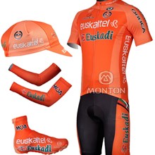 2012 euskaltel euskadi Cycling Jersey+bib Shorts+Shoe Covers+Arm Sleeves+Cap S