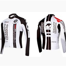 2010 bmc white Cycling Jersey Long Sleeve Only Cycling Clothing S