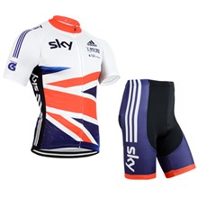 2013 SKY UK  Cycling Jersey Short Sleeve Maillot Ciclismo and Cycling Shorts Cycling Kits  cycle jerseys Ciclismo bicicletas maillot ciclismo XXS