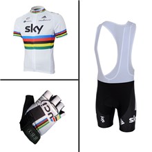 2013 sky  uic  Cycling Jersey+bib Shorts+Gloves