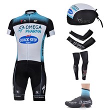 2013 quick-step Cycling Jersey+Shorts+Scarf+Arm sleeves+Leg sleeves+Shoes covers
