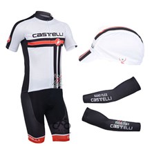 2013 castelli Cycling Jersey+Shorts+Cap+Arm sleeves