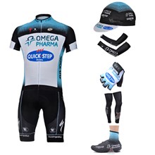 2013 quick step Cycling Jersey+bib Shorts+Cap+Arm sleeves+Gloves+Leg sleeves+Shoes Covers