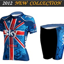 2012 ringwise women's sky Cycling Jersey Short Sleeve and Cycling Shorts Cycling Kits