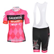 2013 Garmin Women Cycling Jersey Short Sleeve and Cycling bib Shorts Cycling Kits Strap