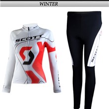 2012 women scott Cycling Jersey Long Sleeve and Cycling Pants Cycling Kits