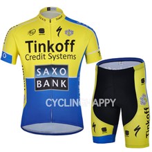 2014 SAXO BANK Cycling Jersey Short Sleeve and Cycling Shorts Cycling Kits