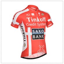 2014 saxobank  Cycling Jersey Short Sleeve Only Cycling Clothing