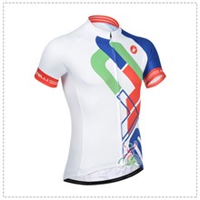 2014 Castelli White BlueCycling Jersey Short Sleeve Only Cycling Clothing