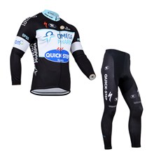 2014 QuickStep Thermal Fleece Cycling Jersey Long Sleeve and Cycling Pants