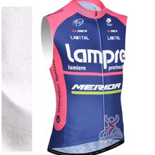 2014 Lampre Winter Thermal Fleece Cycling Windproof Vest Sleevesless ciclismo