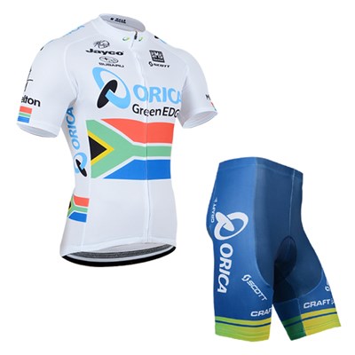 2014 ORICA GreenEDGE Cycling Jersey Short Sleeve and Cycling Shorts Cycling Kits