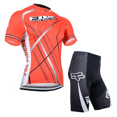 2014 Fox Red Cycling Jersey Short Sleeve and Cycling Shorts Cycling Kits