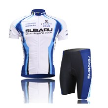 2014 Subaru Cycling Jersey Short Sleeve and Cycling Shorts Cycling Kits