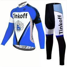 2017 Tinkoff blue Cycling Jersey Long Sleeve and Cycling Pants Cycling Kits