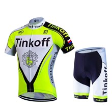 2017 Tinkoff fluorescent yellow Cycling Jersey Short Sleeve Maillot Ciclismo and Cycling Shorts Cycling Kits cycle jerseys Ciclismo bicicletas