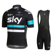 2016 SKY Cycling Jersey Maillot Ciclismo Short Sleeve and Cycling bib Shorts Cycling Kits Strap cycle jerseys Ciclismo bicicletas