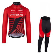 2017 FOCUS XC RED Cycling Jersey Long Sleeve and Cycling Pants Cycling Kits