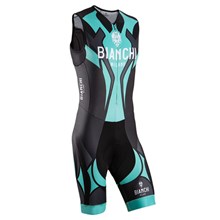 BIANCHI MILANO Erges Sleeveless Race Bodysuit black-celeste Cycling Skinsuit Maillot Ciclismo cycle jerseys Ciclismo bicicletas S