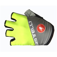 2017 Castelli Fluo Grey Cycling Glove Short Finger bicycle sportswear mtb racing ciclismo men bycicle tights bike clothing