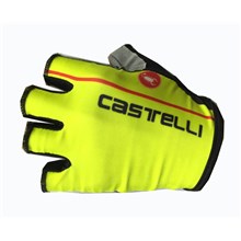 2017 Castelli Fluo Yellow Cycling Glove Short Finger bicycle sportswear mtb racing ciclismo men bycicle tights bike clothing