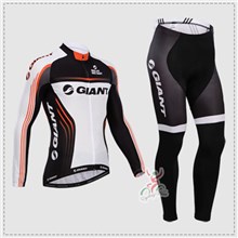 2014 Giant Cycling Jersey Long Sleeve and Cycling Pants Cycling Kits XXS