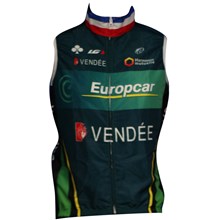 2014 Europcar Windproof Vest Cycling Vest Jersey Sleeveless XXS