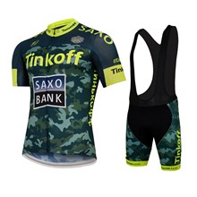 2015 TINKOFF SAXO BANK Fluo Yellow Cycling Jersey Maillot Ciclismo Short Sleeve and Cycling bib Shorts Cycling Kits Strap  cycle jerseys Ciclismo bici
