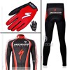 2011 SHANDIAN Thermal Fleece Cycling Long Jersey+Pants+Gloves Long Finger