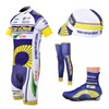 2012 vacansoleil Cycling Jersey+bibShorts+Cap+Leg Warmers+Shoe Covers