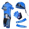2012 saxobank Cycling Jersey+bibShorts+Headscarf+Glove+Arm sleeve S