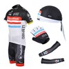 2012 radioshack Cycling Jersey+bibShorts+Headscarf+Glove+Arm sleeve S