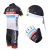 2012 radioshack Cycling Jersey+bibShorts+Glove+Headscarf