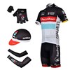 2012 radioshack Cycling Jersey+bibShorts+Cap+Glove+Arm sleeve