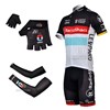 2012 radioshack Cycling Jersey+Shorts+Glove+Arm sleeve S