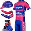 2012 lampre Cycling Jersey+bib Shorts+Arm Sleeves+Cap+Gloves