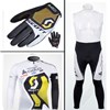 2012 scott Thermal Fleece Cycling Long Jersey+bib Pants+Gloves Long Finger