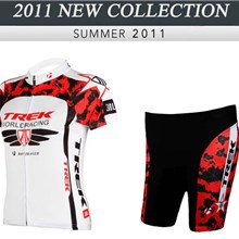 2012 ringwise women's trek red white Cycling Jersey Short Sleeve and Cycling Shorts Cycling Kits