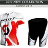 2012 ringwise women's scott red white Cycling Jersey Short Sleeve and Cycling Shorts Cycling Kits S