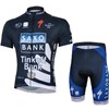 2013 saxo bank black Cycling Jersey Short Sleeve and Cycling Shorts Cycling Kits