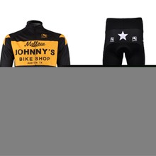 2012 Johnny Thermal Fleece Cycling Jersey Long Sleeve and Cycling Pants Cycling Kits S