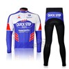 2012 Quick Step Cycling Jersey Long Sleeve and Cycling Pants Cycling Kits S