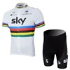 2012 sky uci Cycling Jersey Short Sleeve and Cycling Shorts Cycling Kits S