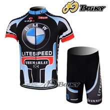 2012 BMW Cycling Jersey Short Sleeve and Cycling Shorts Cycling Kits S