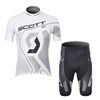 2012 scott white Cycling Jersey Short Sleeve and Cycling Shorts Cycling Kits S