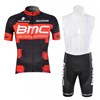 2012 bmc team black red Cycling Jersey Short Sleeve and Cycling bib Shorts Cycling Kits Strap