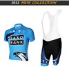 2012 soxo bank Cycling Jersey Short Sleeve and Cycling bib Shorts Cycling Kits Strap S
