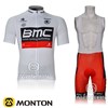 2012 bmc Cycling Jersey Short Sleeve and Cycling bib Shorts Cycling Kits Strap S