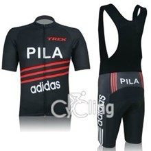 2012 Pila Cycling Jersey Short Sleeve and Cycling bib Shorts Cycling Kits Strap S