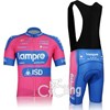 2012 Lampre Cycling Jersey Short Sleeve and Cycling bib Shorts Cycling Kits Strap S
